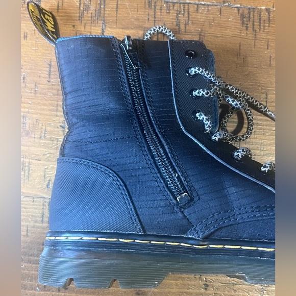 Dr. Martens Junior Combs Black and Blue Utility Combat Boots Boys Size 4 - Picture 5 of 14